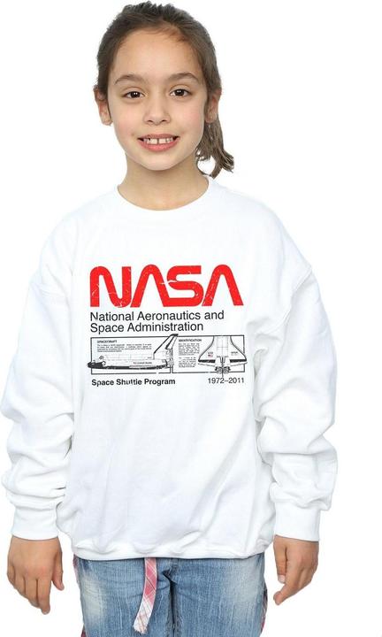 Produktbild Nasa Classic Space Shuttle Sweatshirt Mädchen (140, 146)