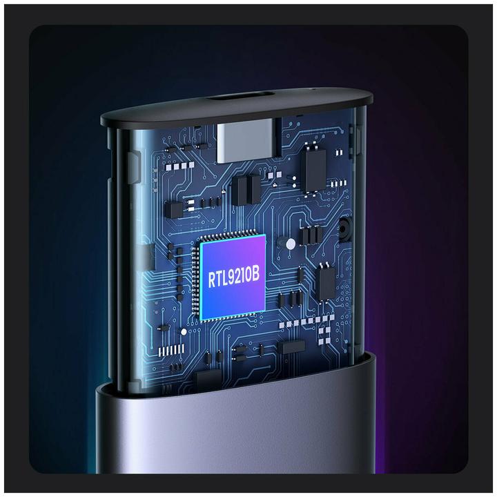 Productafbeelding Ugreen CM400 M.2 SSD behuizing, NVMe, SATA, 10Gbps, USB-C (Grijs) (M.2 2230)