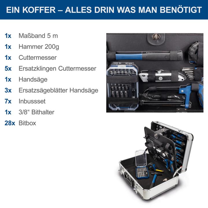 Actual product image Scheppach Hand tool set TB150 in metal case 101 pcs. (101 pieces)