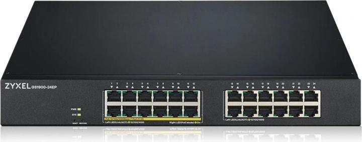 Produktbild Zyxel GS1900-24EP, 24-PORT GBE L2, 12 PORT POE SMART SWITCH (24 Ports)