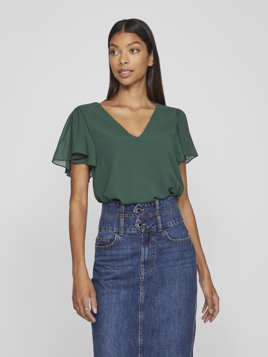 Actual product image Vila Short-sleeved top with V-neck (36)