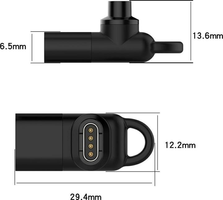Image du produit Beline Adapter USB-C for Charging Garmin Watches black
