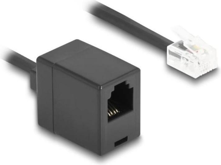 Actual product image Delock Telephone cable / spiral cable RJ11 plug to RJ11 socket
