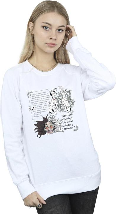 Actual product image Disney Womens/Ladies 101 Dalmatians Miserable Darling Sweatshirt (S)