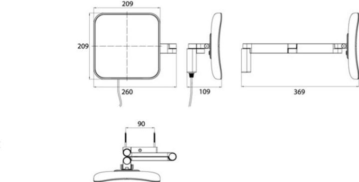 Produktbild Emco LED Kosmetikspiegel 5-f.Stecker rund chrom