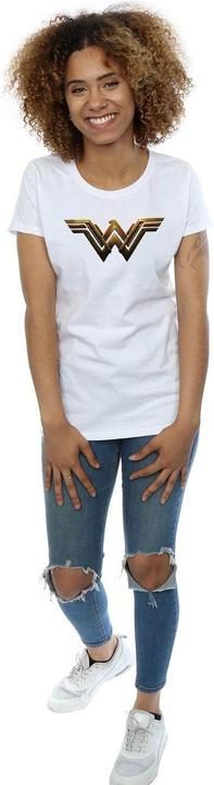 Immagine prodotto Wonder Woman T-shirt in cotone con logo per donna/femmina (L)