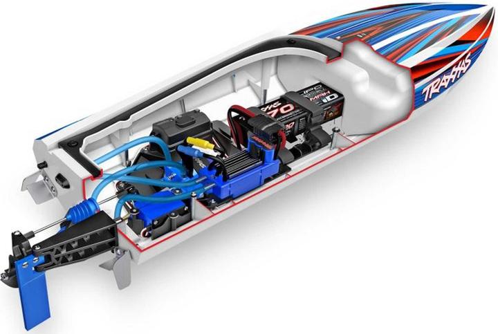 Image du produit Traxxas DISRUPTOR vert 26 pouces coque en V bateau auto-redressable sans batterie ni chargeur