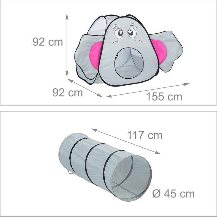 Actual product image Relaxdays Play tent