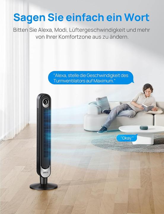 Actual product image Dreo Tower fan (48 dB)