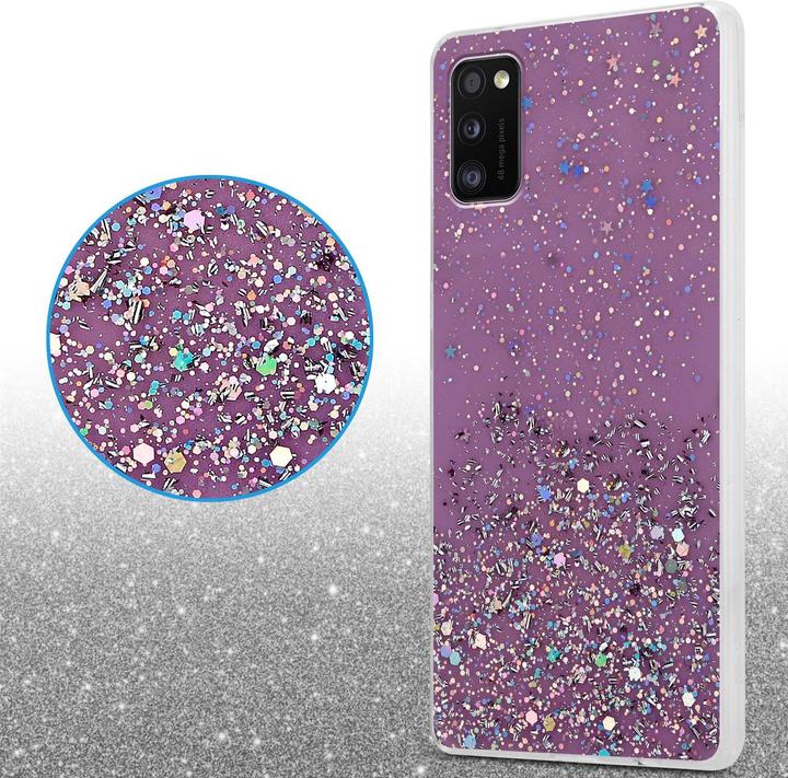 Image du produit Cadorabo Couverture TPU paillettes scintillantes (Samsung Galaxy A41)