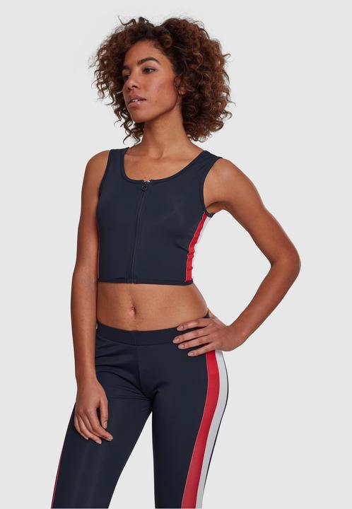 Actual product image Urban Classics Ladies Side Stripe Cropped Zip Top (XL)