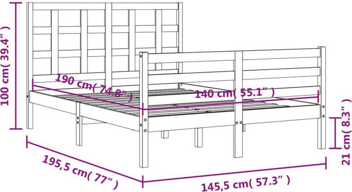 Actual product image VidaXL Addisyn (140 x 190 cm)