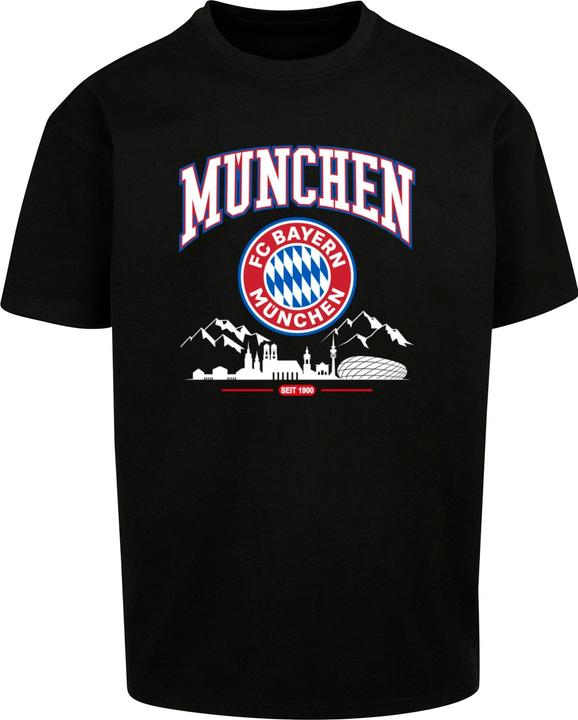 Actual product image FC Bayern München FC Bayern Skyline for grey Heavy Oversize Tee - 115313 (S)