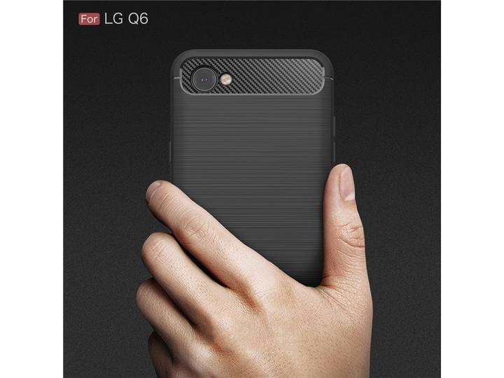 Image du produit Screenguard LG Q6 Cover Carbon Brushed Soft TPU (LG Q6)