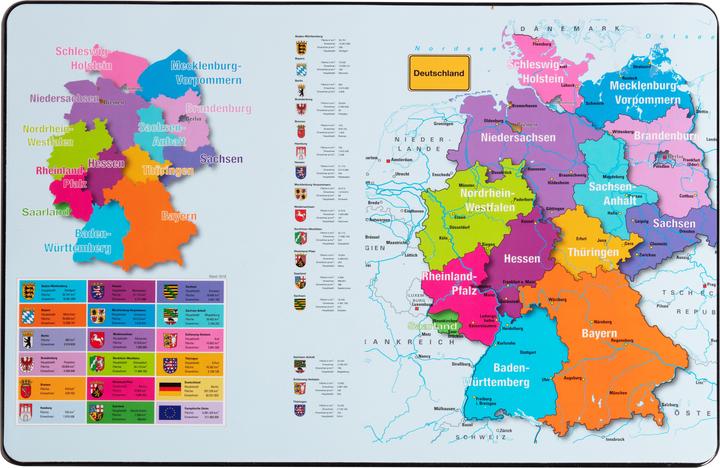 Actual product image Pagna Desk pad, motif: "Map of Germany (54 x 36 cm)