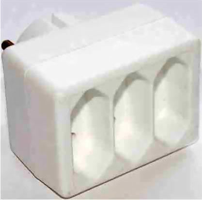 E+P EA 3 Typ C (Euro-Stecker) Weiss Steckdose