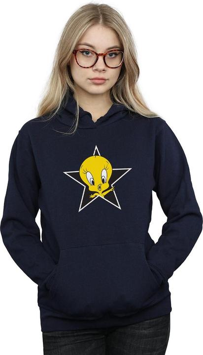Actual product image Looney Tunes Womens/Ladies Tweety Pie Star Hoodie (XL)