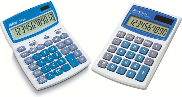 Image du produit Ibico Taschenrechner 212X und 082X, Stromversorgung (Cellules solaires, Piles)