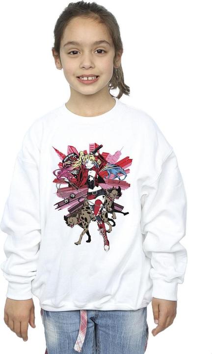 Actual product image Girls Harley Quinn Hyenas Sweatshirt (116)