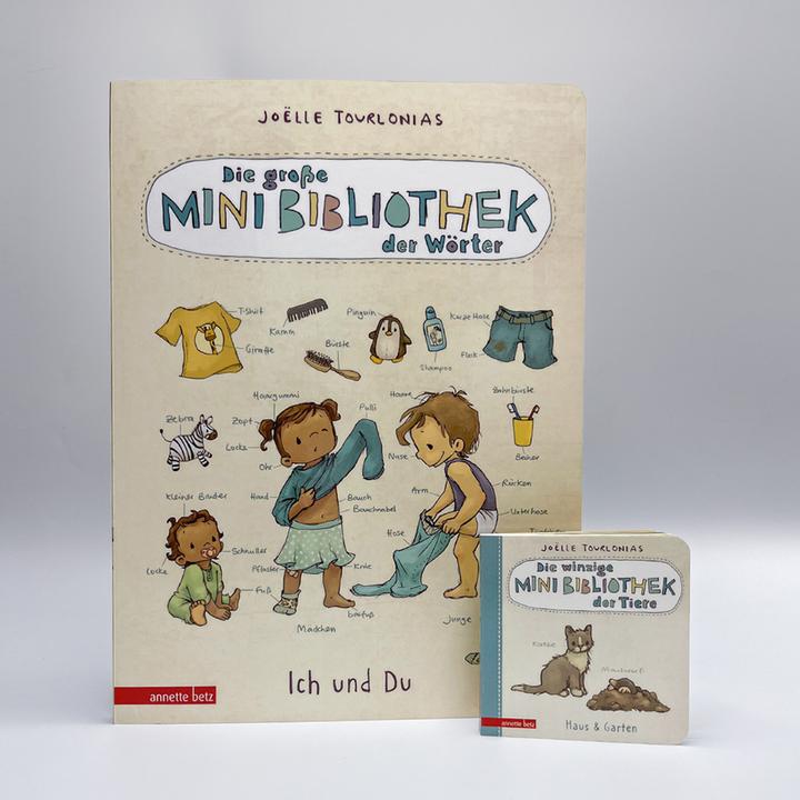 Produktbild Die winzige Mini-Bibliothek der Tiere - 6 Mini-Pappbilderbücher im Schuber (Die grosse (Deutsch)
