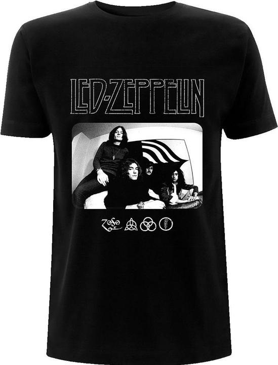 Led Zeppelin Adult Photo Icon Logo T-shirt