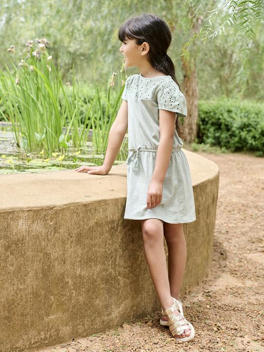 Produktbild Vertbaudet Mädchen Kleid mit Lochstickerei (128)