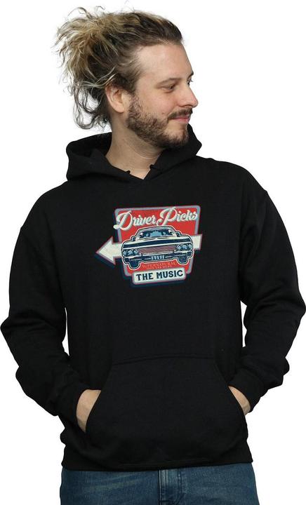 Immagine prodotto Supernatural Driver Picks The Music Felpa con Cappuccio Uomo (XXL)