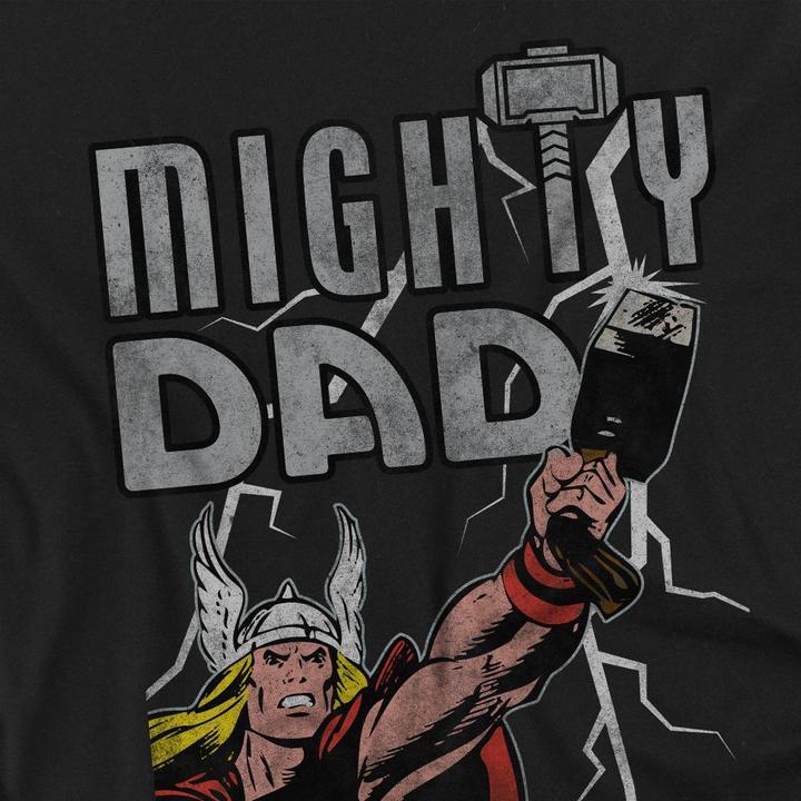 Immagine prodotto Thor Mighty Dad Maglietta Festa del Papà Fulmine Adulto Unisex (XXL)