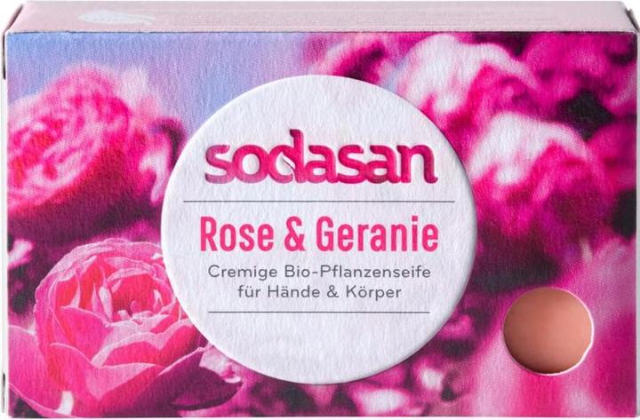 Actual product image Sodasan Cream Wild Rose Organic Soap (Hard soap)