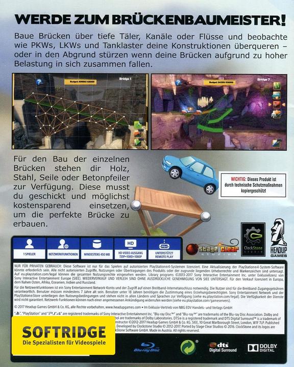 Actual product image Game Bridge Constructor (PS4, DE)