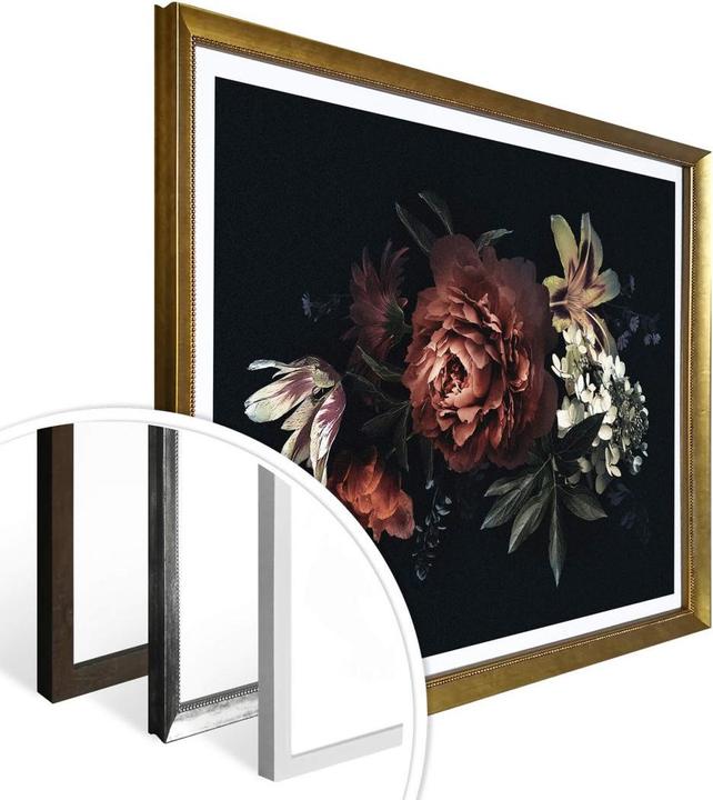Produktbild Trenddeko Blumenbouquet Rot (100 x 80 cm)