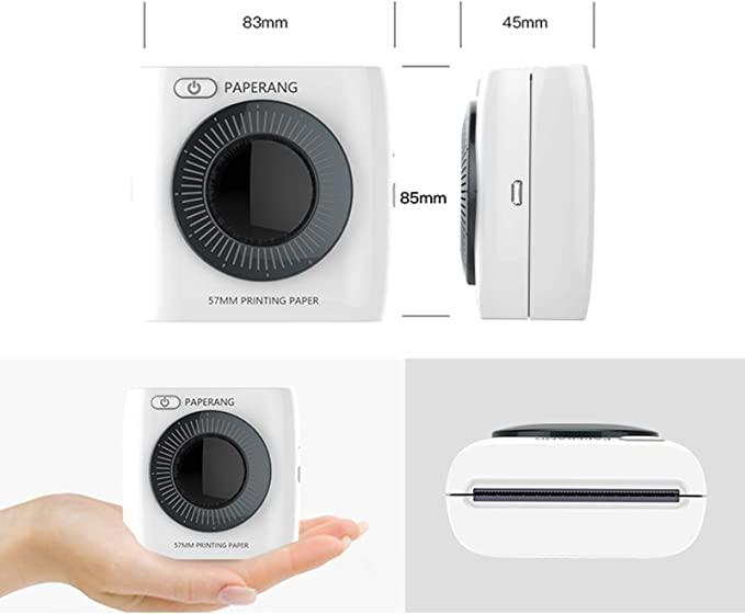 Immagine prodotto Paperang P2 HD 300DPI Imprimante Bluetooth per smartphone (Bianco e nero)