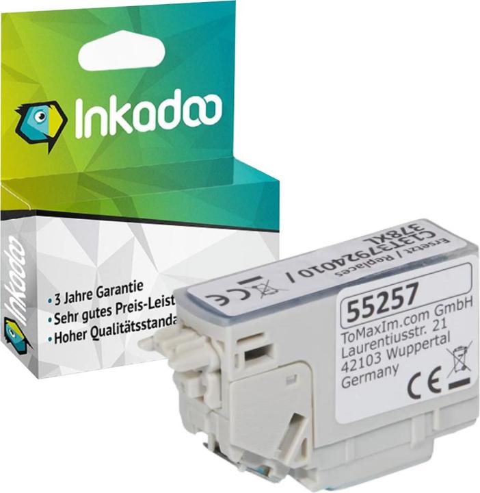 Immagine prodotto Inkadoo Cartucce d'inchiostro compatibili con Epson C13T37924010 / 378XL Ink Cartridge, ciano Ciano (C)