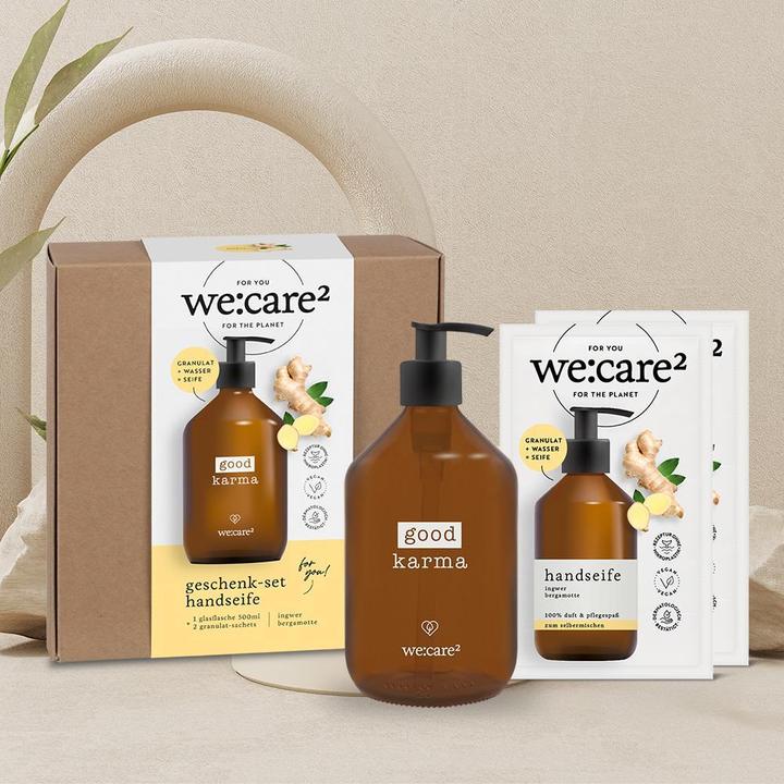 Image du produit we:care2 Geschenk-Set, Handseifen-Granulat, Good Karma