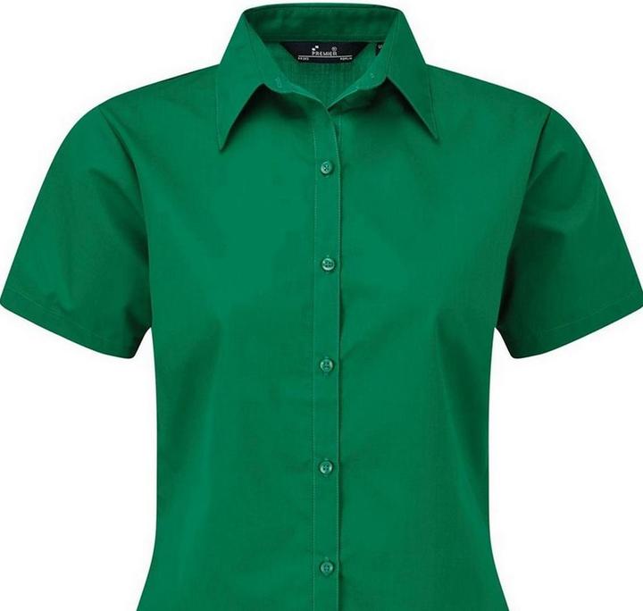 Actual product image Premier Short sleeve poplin blouse work shirt (32)