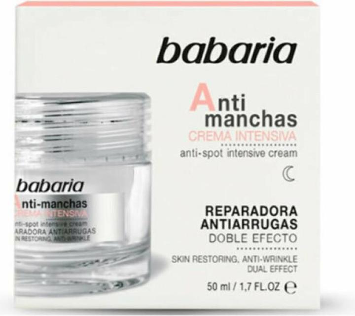 Nutritional values and ingredients Babaria Anti Spot (50 ml, Night cream)