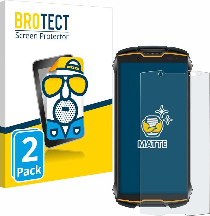 Actual product image BROTECT Anti-glare screen protector matt (2 Piece, Cubot King Kong Mini 2)