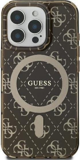 Produktbild Guess GUHMP16LH4DTEW iPhone 16 Pro 6.3" brązowy/brown hardcase IML 4G Background MagSafe (Apple iPhone 16 Pro)