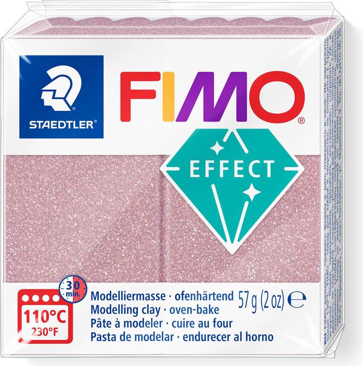 Fimo EFFECT Modelliermasse, ofenh„rtend, ros‚gold-glitter