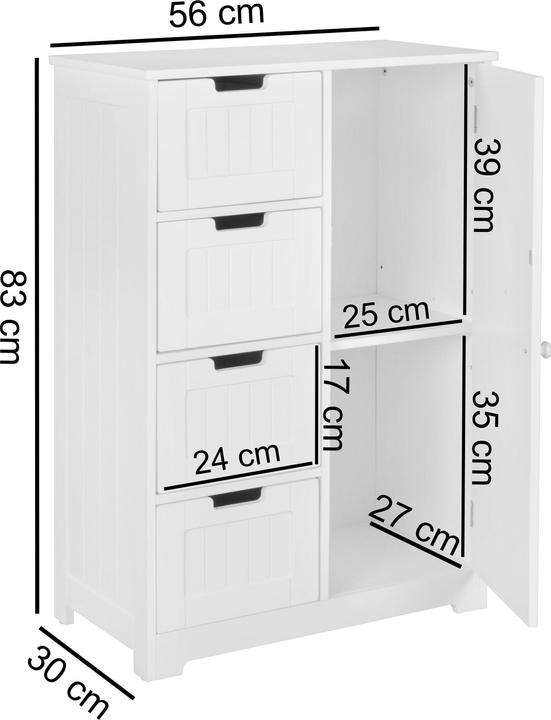 Immagine prodotto Wohnling Luis (56 x 30 x 83 cm)