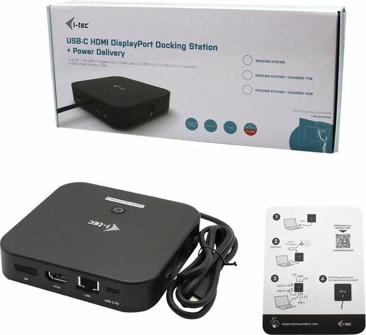 Produktbild i-tec USB-C HDMI DP Docking Station (USB-C, 3 Ports)