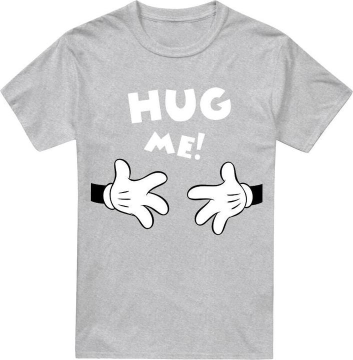 Actual product image Disney Mens Hug Me Mickey Mouse Valentine's Day T-Shirt (S)