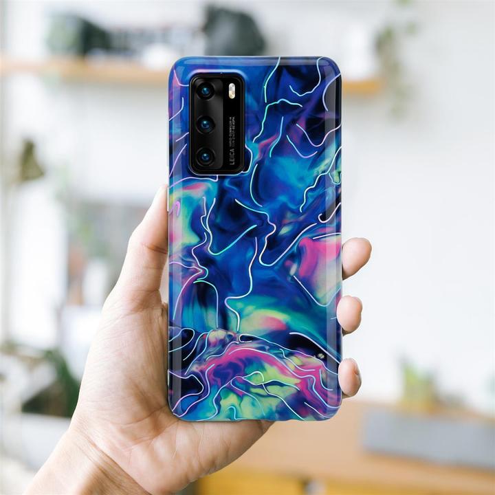 Produktbild Cadorabo IMD TPU Bunter Marmor Cover (Huawei P40)