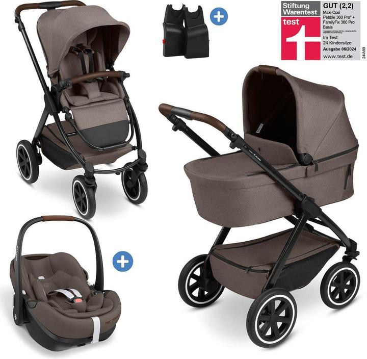 ABC Design Kinderwagen 3 in 1 3in1 Kombi-Kinderwagen-Set Samba 2 All in