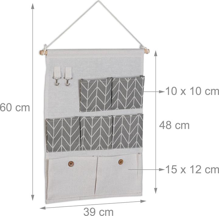 Image du produit Relaxdays Organiseur suspendu (1 x, 39 x 2 x 60 cm)