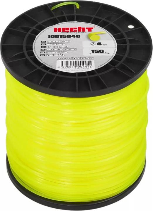 Hecht 10015040 4 mm x 150 m, Runder Ersatzfaden Rasentrimmer (Rasentrimmer, Trimmerfaden + Fadenspule)