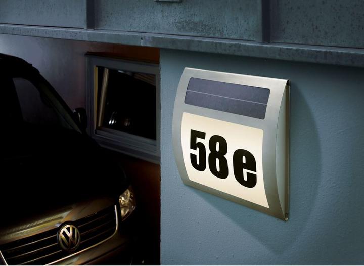 Actual product image Esotec Solar house number light warm (17 lm, IP44)
