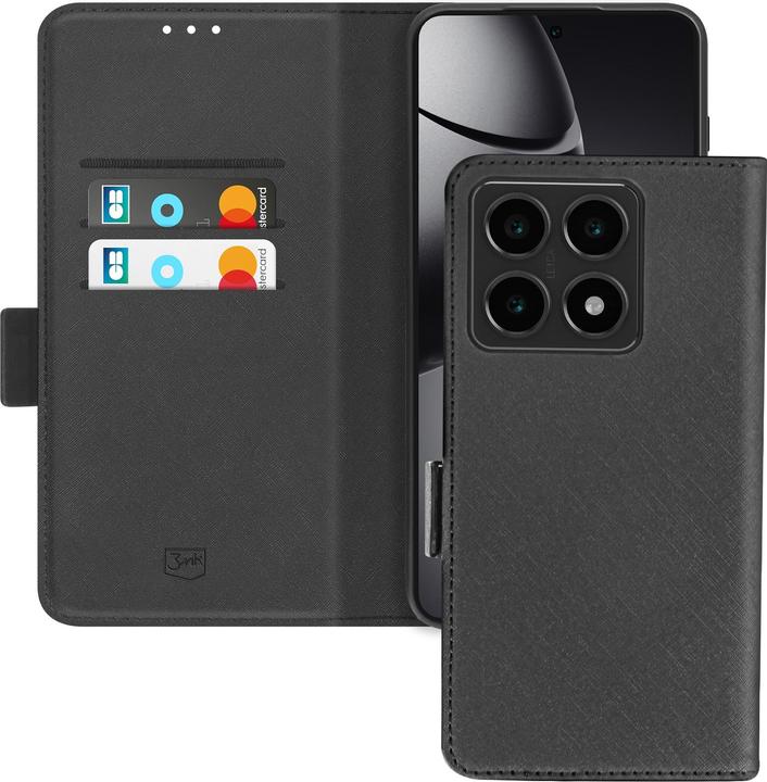 Image du produit 3MK Etui portefeuille pour Xiaomi 14T Pro - Noir (Xiaomi 14T Pro)