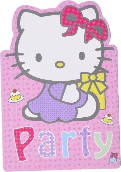 Hello Kitty Einladungen Party 6erPack Karton