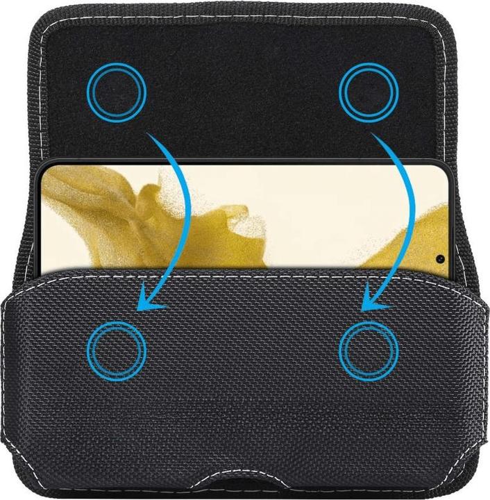 Actual product image Cover-Discount Horizontal Oxford Belt Bag with Clip / XL